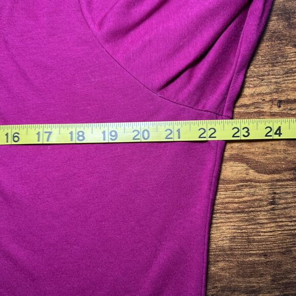 Nike Dri-Fit Women's XL Loose Fit Long Sleeve Shirt Magenta Round Neck - Picture 6 of 10